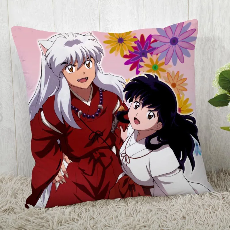 Наволочки на заказ InuYasha квадратная наволочка Рождественская Наволочка на молнии наволочка 40*40 см, 45*45 см(с одной стороны - Цвет: Pillowcase 14
