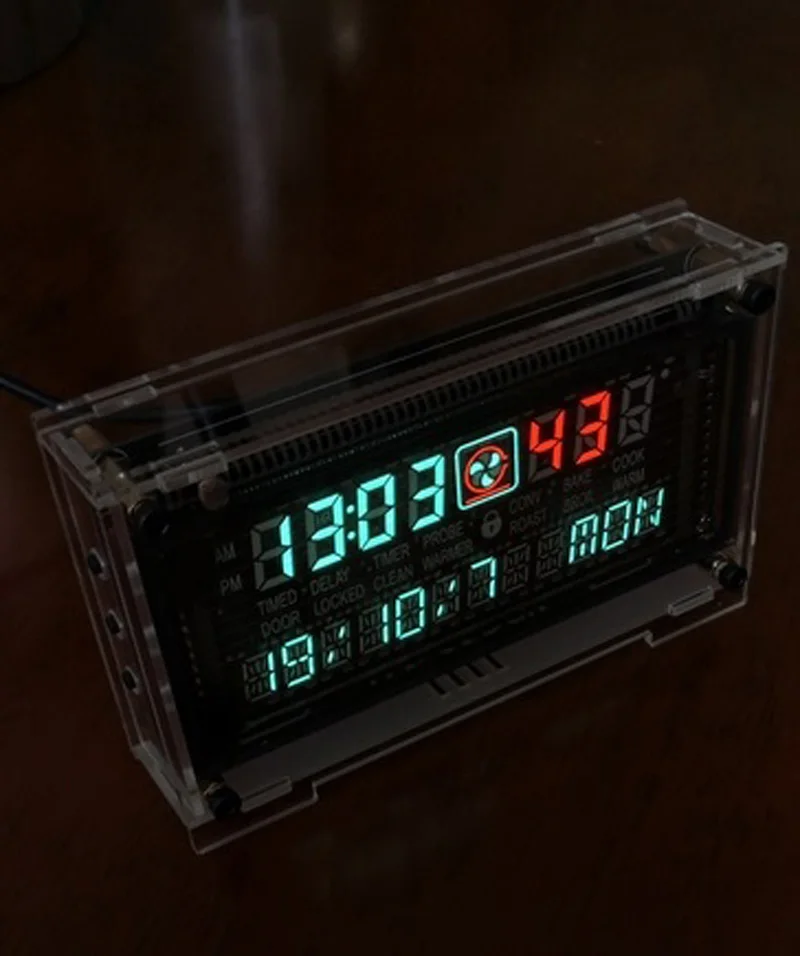 12/24 часовые Высокоточные Часы VFD двойной дисплей электронное время RX8025T