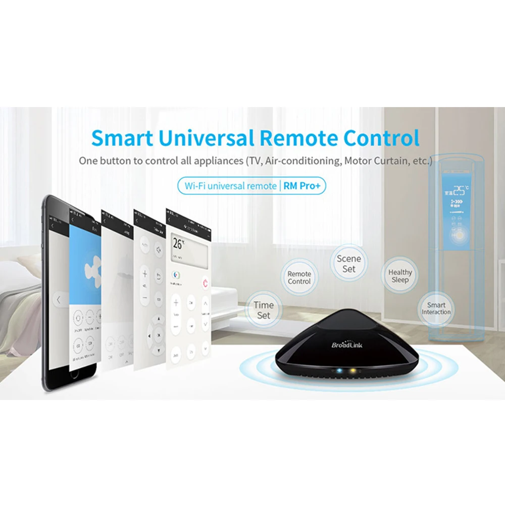 Новая версия Broadlink RM Pro+ умный дом автоматизация умный Универсальный мобильный телефон wifi+ IR+ RF переключатель пульт дистанционного управления