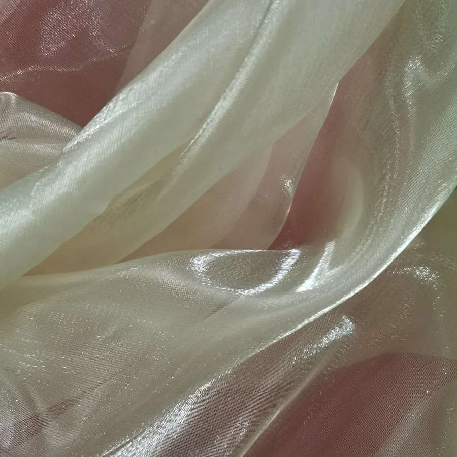 Стеклянная органза ткань 3 ярда блестящее украшение глянцевые вечерние принадлежности для сцены Косплей свадебный фон DIY швейная кукла марля - Цвет: 21