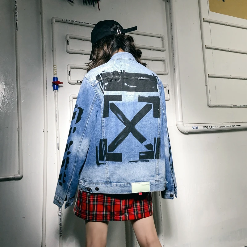 

Denim Jacket Women Couple Wear New Spring Jacket Men and Women Loose Wearing Cool Washed Jeans Womens Blouse Spring Jacket