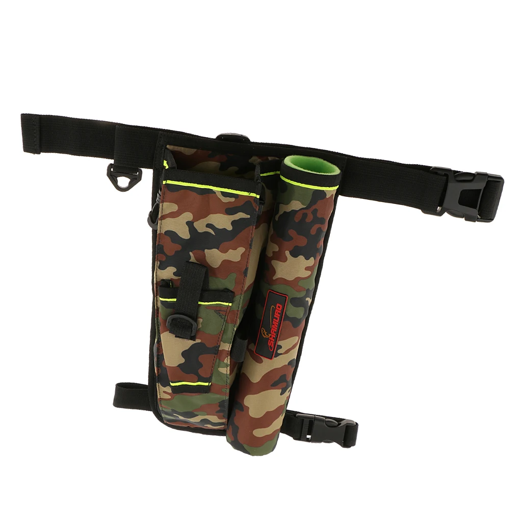 Multifunction Fishing Lure Bag Rod Holder Waist Pack Leg Bag Tackle Storage Tackle Storage Boxes
