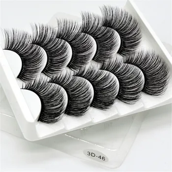 

Fake Eyelashes Makeup False Beam Eyelashes Wholesale 3D Lashes Eyelash Extension Five Pairs Natural False Beam Eyelashes Tabs
