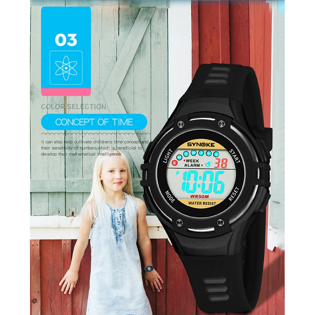 Модные детские часы, 50 м, водонепроницаемые кварцевые наручные часы для детей, reloj deportivo, часы для мальчиков и девочек, студенческие часы, montre enfant