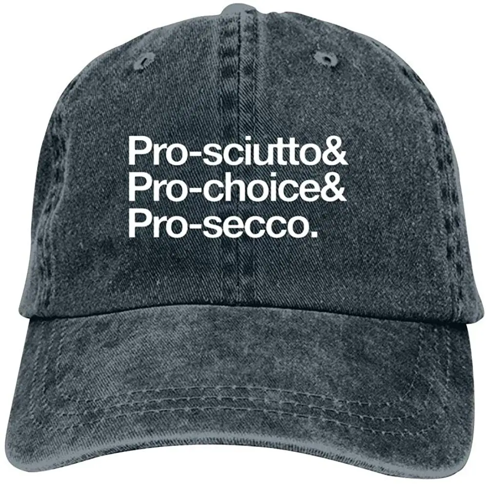 Pro-Sciutto& Pro-Choice& Pro-secco Adult Baseball Caps Adjustable Snapback Dad Hat