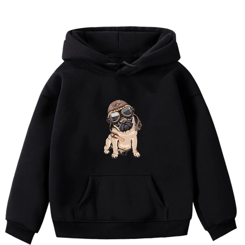 Hoodies 3 Зимние толстовки с капюшоном с принтом собаки для девочек и мальчиков толстовки для малышей с длинными рукавами хлопковая детская одежда для малышей с героями мультфильмов Рождественский подарок - Цвет: Hoodies 3