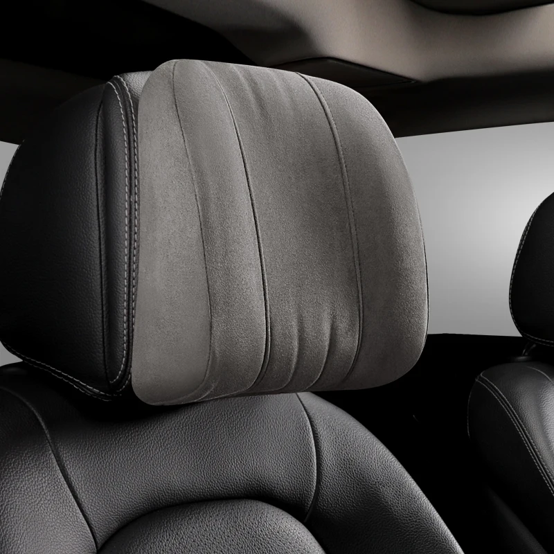 Cuscino Poggiatesta Per Auto In Pelle Scamosciata Cuscino Poggiatesta Cuscini Per Collo Auto Per Mercedes Benz Maybach Classe S Poggiatesta Accessori 