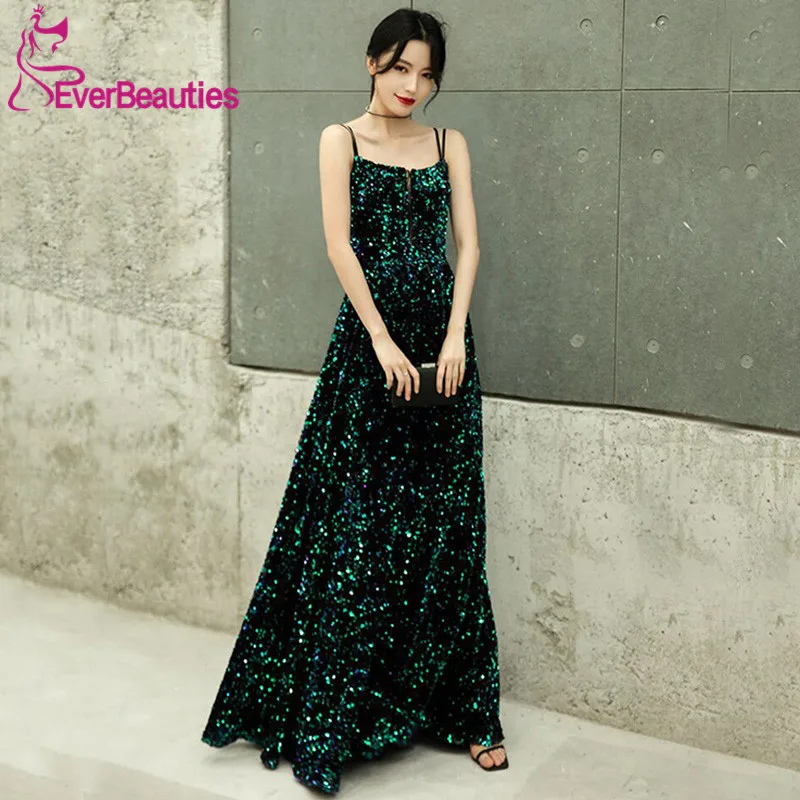 Abendkleider Robe De Soiree, вечернее платье, длинное,, блестящее, с блестками, Abiye Gece Elbisesi, официальное платье - Цвет: as picture