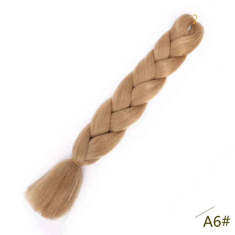 Огромные косички длинные Омбре Джамбо синтетические косички волосы крючком блонд розовый синий серый волосы для наращивания африканская вязка 24 дюйма - Цвет: 4/30HL