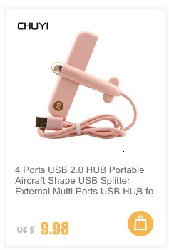 USB chyi концентратор 3,0 4 порта Высокоскоростной сплиттер мини портативный светодиодный переключатель ВКЛ-ВЫКЛ адаптер ПК Компьютерные аксессуары для ноутбука Настольный