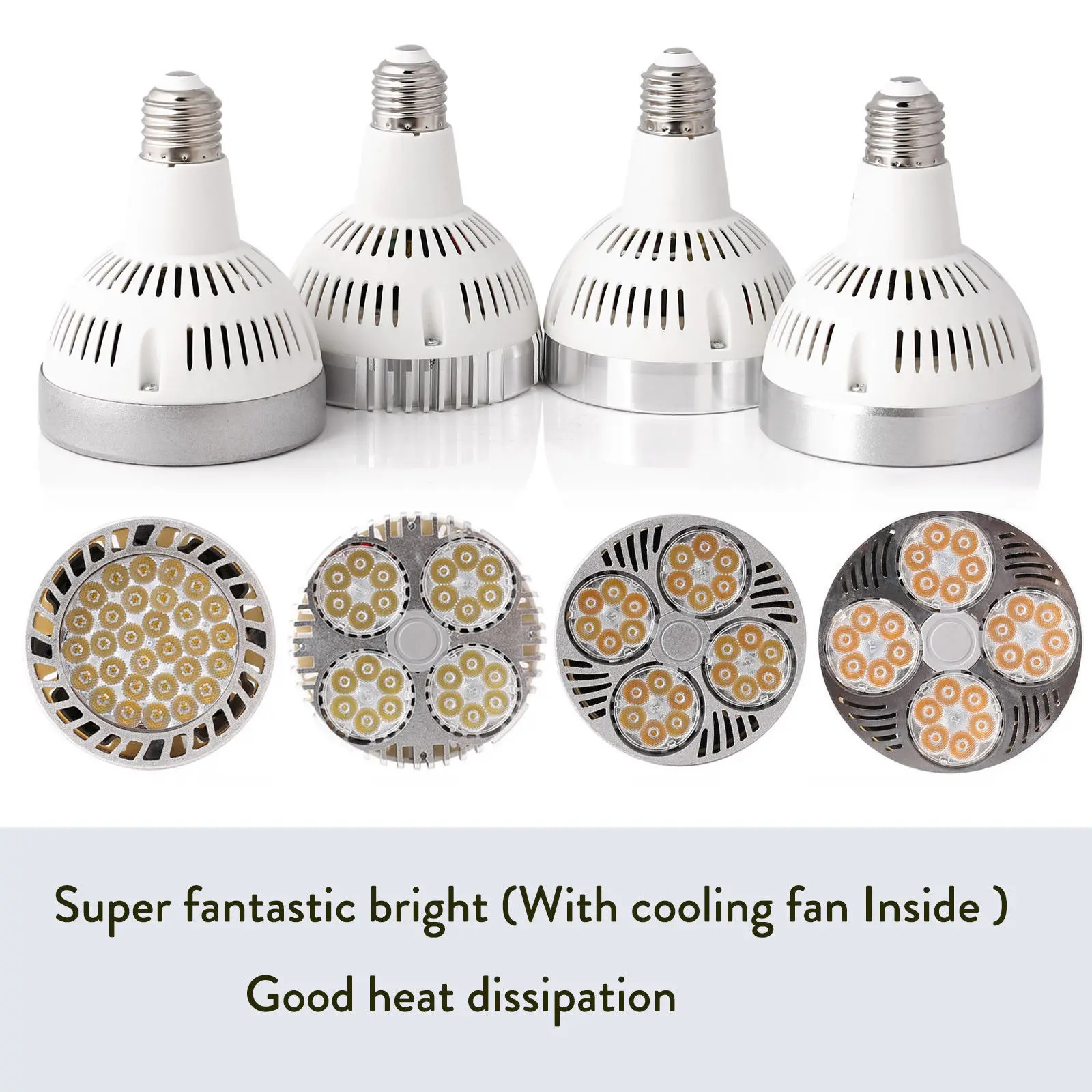 PAR30 E26 E27 LED Spotlight 35W 45W Bulbs Cool Warm White OSRAM Lamp 24Leds 30Leds Spot Light Bulb AC 220V Lighting Ultra Bright