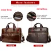 WETSTAL Business Men's Briefcases Men's Bag Genuine Leather Messenger Bags Laptop Bag Leather Briefcase Office Bags for Men 2022 ► Photo 2/6