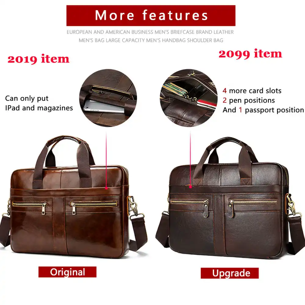 original leather bag for laptop & office use