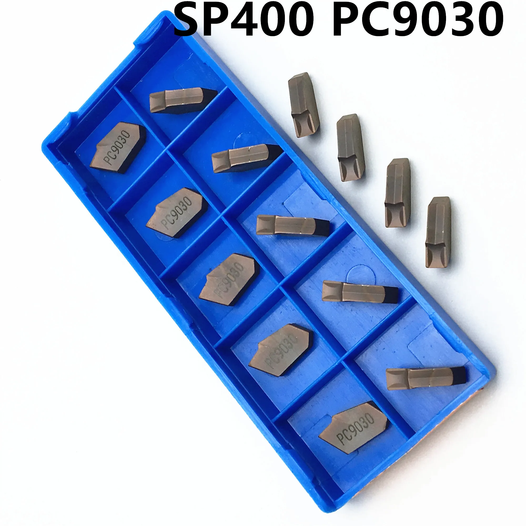 

50PCS SP400 PC9030 slotted carbide insert cutting and grooving tool cut off SP 400