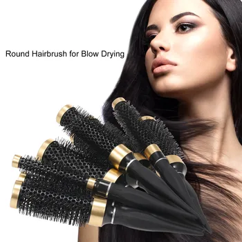 

Round Hairbrush for Blow Drying Round Barrel Hair Volumizer Brush Hair Styling Tools Hairbrush for Salon Home Use