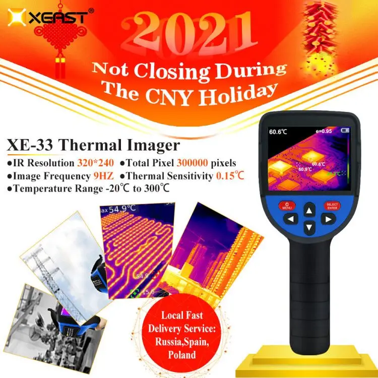 XEAST XE-33  New product Handheld Thermal Imaging Camera  320*240 Resolution  Display Thermal Imager