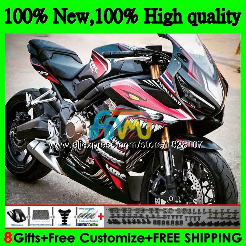 CBR-650F для HONDA CBR 650 F CBR650F, возрастом 11, 12, 13, 14, 15, 83BS. 30 Акула красный CBR650 F CBR 650F 2011 2012 2013 обтекатель - Цвет: No. 1