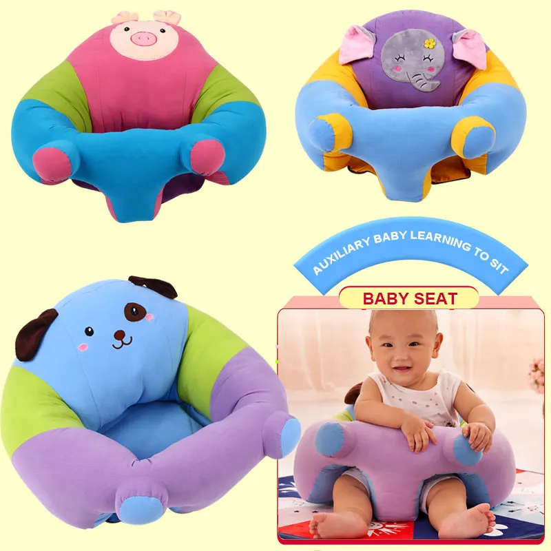 

Baby Learn Sit Chair Children Novelty Puzzle Small Sofa Soft Plush Cartoon Seat Toy Kids Animal Doll Gift