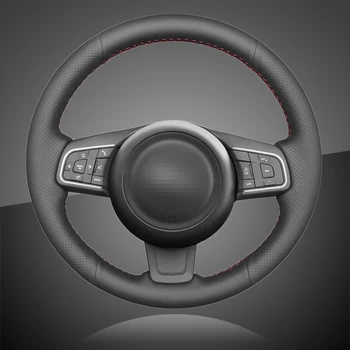 

Auto Braiding On The Steering Wheel Cover for Jaguar E-Pace 2017-2019 F-Pace 2016-2017 XE 2015-2017 XF 2016 2017 Car Braid
