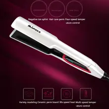 480F 480F профессиональный плоский утюг с ЖК-дисплеем, Керамическая электрическая шина, выпрямитель для волос, выпрямитель для волос с отрицательными ионами, двойное использование