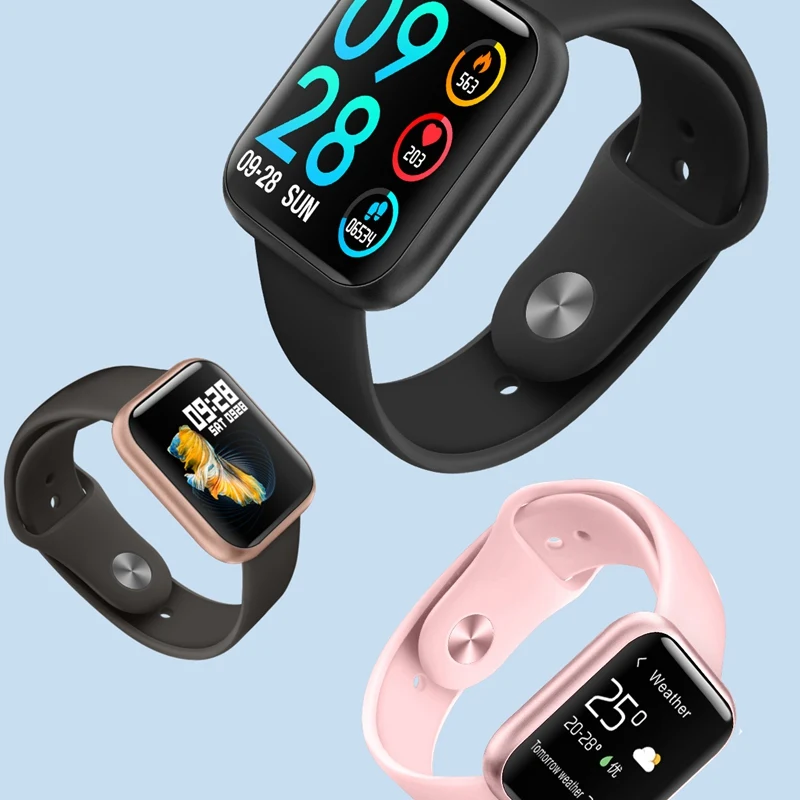  696 P70 Upgraded Version P80 Smart Watch Women IP68 Waterproof Smartwatch Heart Rate Blood Pressure - 4000216744412