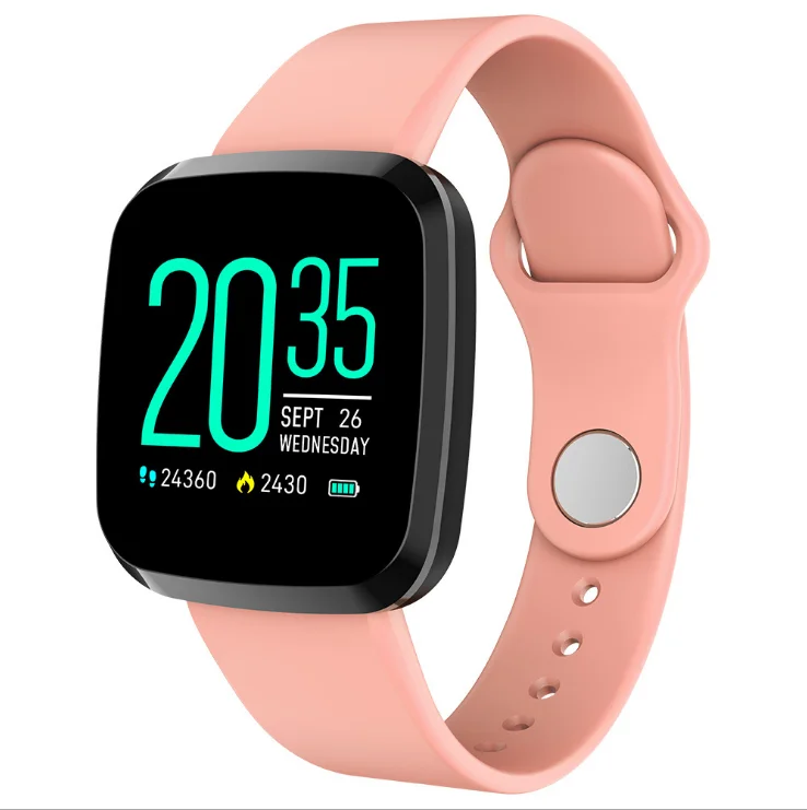 pink P3 reloj inteligente IP67 непроницаемые Смарт-часы с монитором для чтения карт памяти модели для фитнеса - Цвет: pink