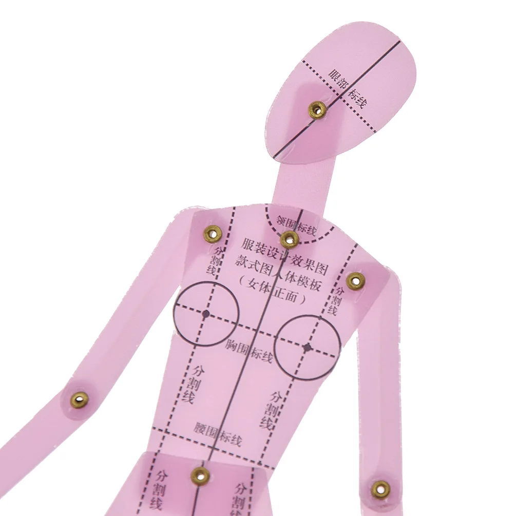 2 шт. женская одежда дизайн человеческого тела Динамический Ручной рисунок шаблон для портного рисования линейка Швейные Инструменты