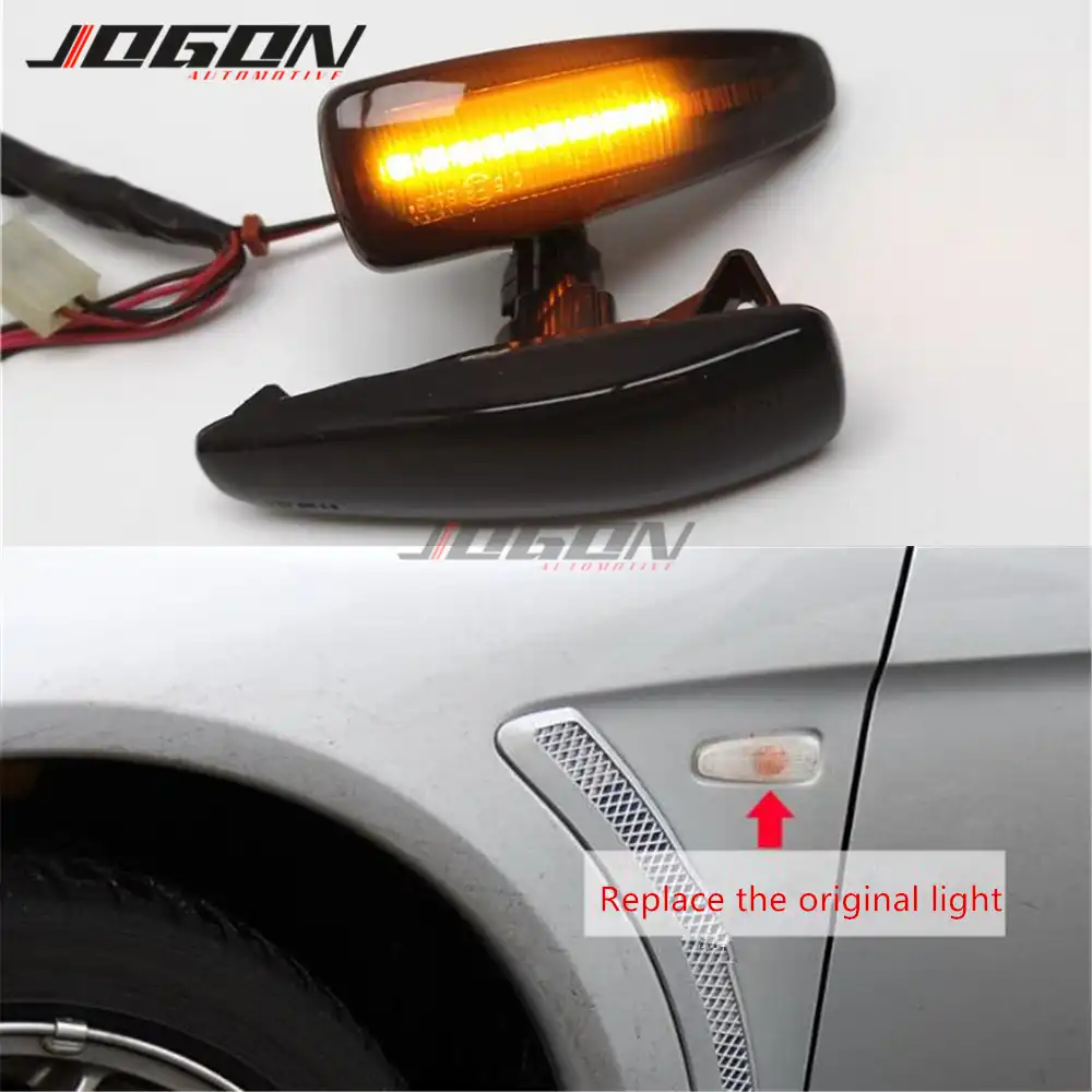 iJDM Full LED Bumper Reflector Lights For Mitsubishi Lancer Evo X