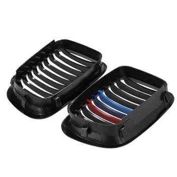 

Hot Matte Black M-color Front Car Style Radiator Racing Grills for BMW E46 3 Series 4 Door 1998-2000 for Cars