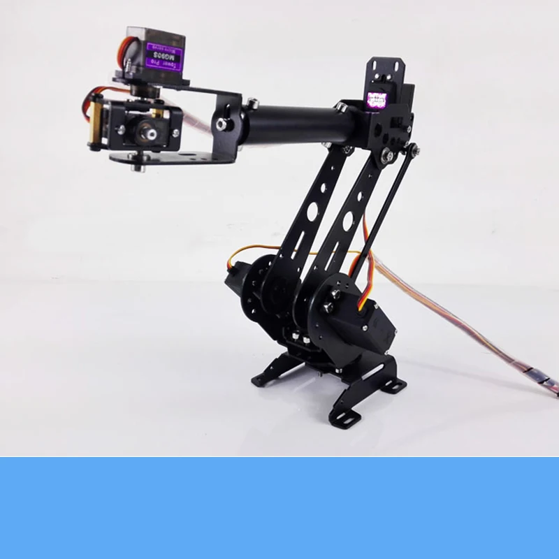 CNC полностью Металлическая 6DOF рука робота Комплект S6 6-осевой маленький механический манипулятор с 6 шт. цифровой сервопривод образование DIY игрушка