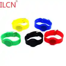 S50 13,56 МГц IC карта только для чтения Браслет Брелок RFID смарт-тег контроль доступа Регулируемый кремнеземный ключ брелок с кольцом 1 шт