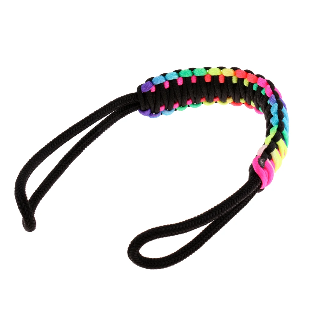 Rainbow Ручной ткацкий Паракорд держатель ручки для 20 унций 30 унций стакан - Цвет: Rainbow