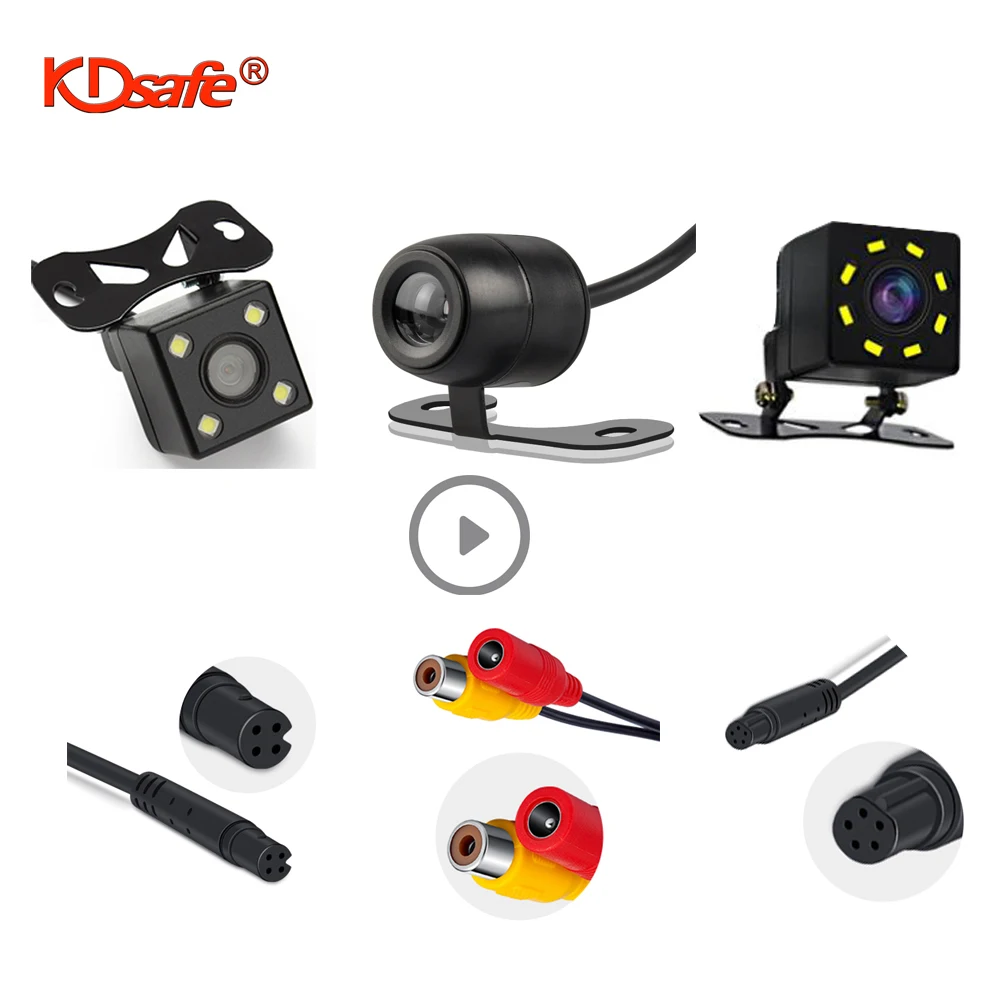 Автомобильная камера заднего вида KDsafe водонепроницаемая HD с ночным видением и
