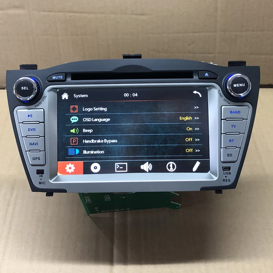 byncg 2DIN 7“ Car DVD GPS Navigation Multimedia Playey For Hyundai IX35 TUCSON 2009- WITH Radio DVD Player SD USB GPS BT