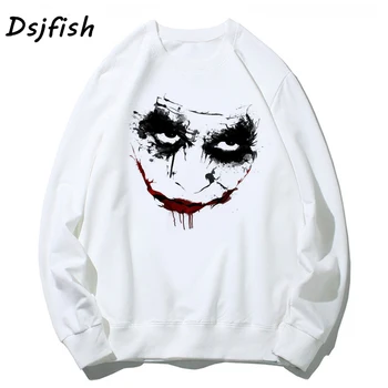 

Hoodies men Suicide Squad joker smile hoodie sweatshirts women sexy fun Harley Quinn halloween tops hoody for unisex