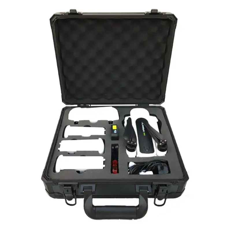 Case de Alumínio Case com Eva à Prova de Choque Hubsan Zino Drone Quadcopter Caixa Armazenamento Protetora Bolsa Camada Interna H117s rc 6 com eva à prova de choque camada interna