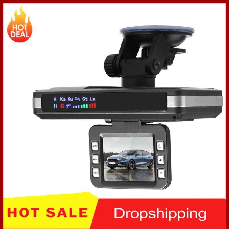 2 in 1 Car DVR Camera Dashboard Cam English Russian Voice Radar Detector X  K CT La Flow Radar Detector 1080P Video Recorder|DVR/Dash Camera| -  AliExpress