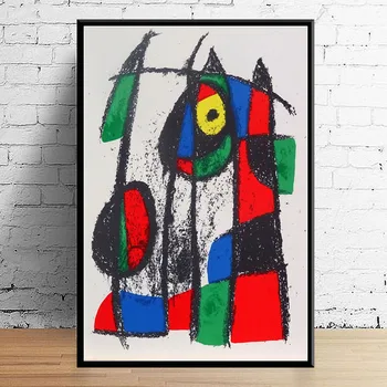 Abstract Artworks by Joan Miro Printed on Canvas 6