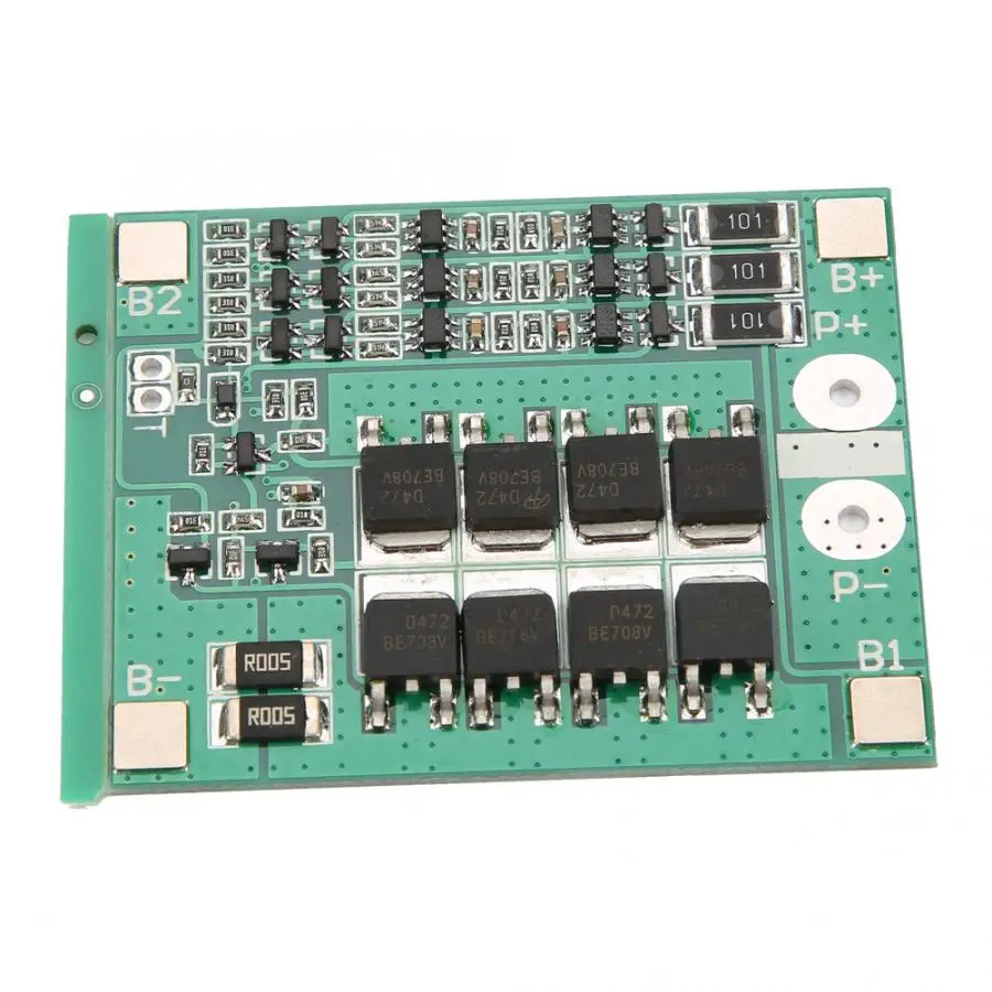 Тестер емкости батареи 3S 12V 25A литиевая батарея Защитная плата PCB BMS с цепь балансировки испытательное оборудование