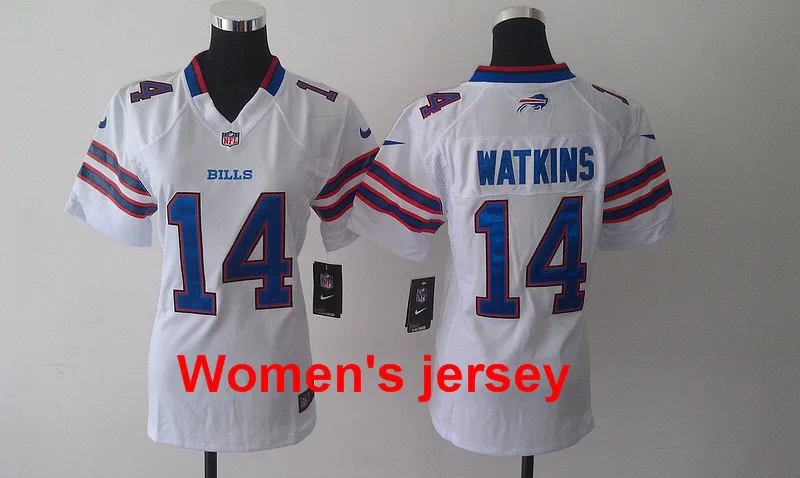 11 A+++ для женщин, для девушек, все сшитые, Buffalo s, 14, Sammy Watkins, 25, LeSean McCoy, вышивка логотипами, Размеры s-XXL, Джерси - Цвет: 11