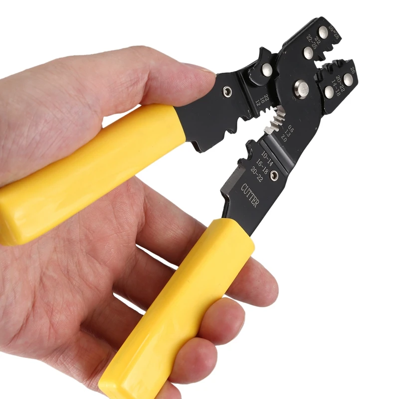 2-в-1 обжимной Шестерни зачистки обжимные клещи для зачистки холодной опрессовки клеммные плоскогубцы кабель электрика Инструменты