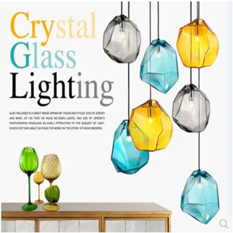 Popular Vintage Coloured Glass Pendant Lamp Hanging Lamp kitchen dining bar