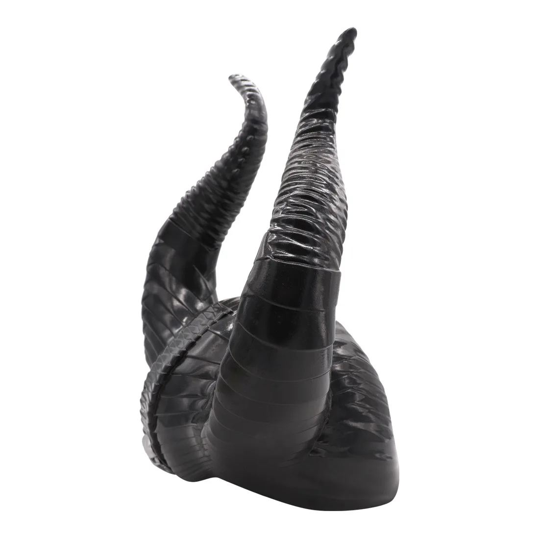Хэллоуин косплей Maleficent ведьма рога шляпа головной убор шлем Черная Королева латексный Карнавальный костюм для женщин