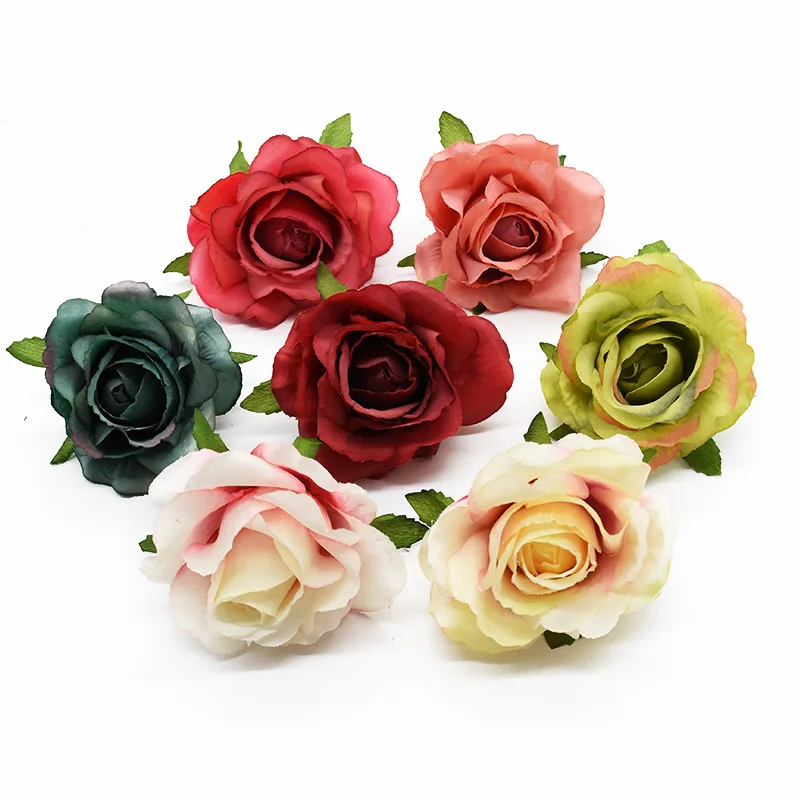 5 pieces Roses Christmas decorations for home Wedding decoration Scrapbooking Gifts box Flower wall Brooches Headdress jewelry | Дом и сад