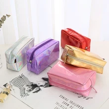 Косметический мешок мода голографическая Карандаш Чехол косметический мешок для макияжа лазерный застежка-молния кошелек сумка для туалетных принадлежностей чехол s 5 цветов