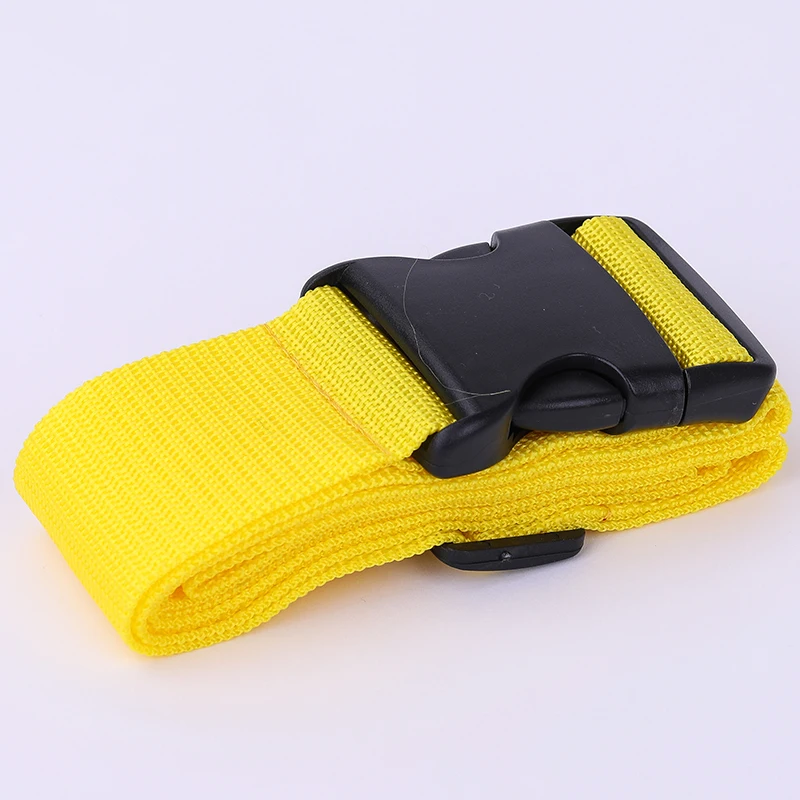 Yellow Практичные дорожные сумки, рюкзак для багажа, ремень безопасности, замок с паролем, 3 человека, пароль, дорожная сумка, регулируемый ремень для багажа - Цвет: Yellow