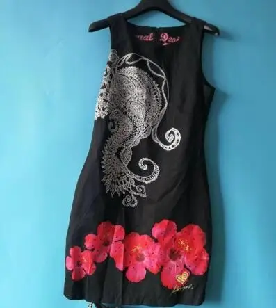 Испанское демисезонное платье desigual с длинным рукавом платья разных видов xs