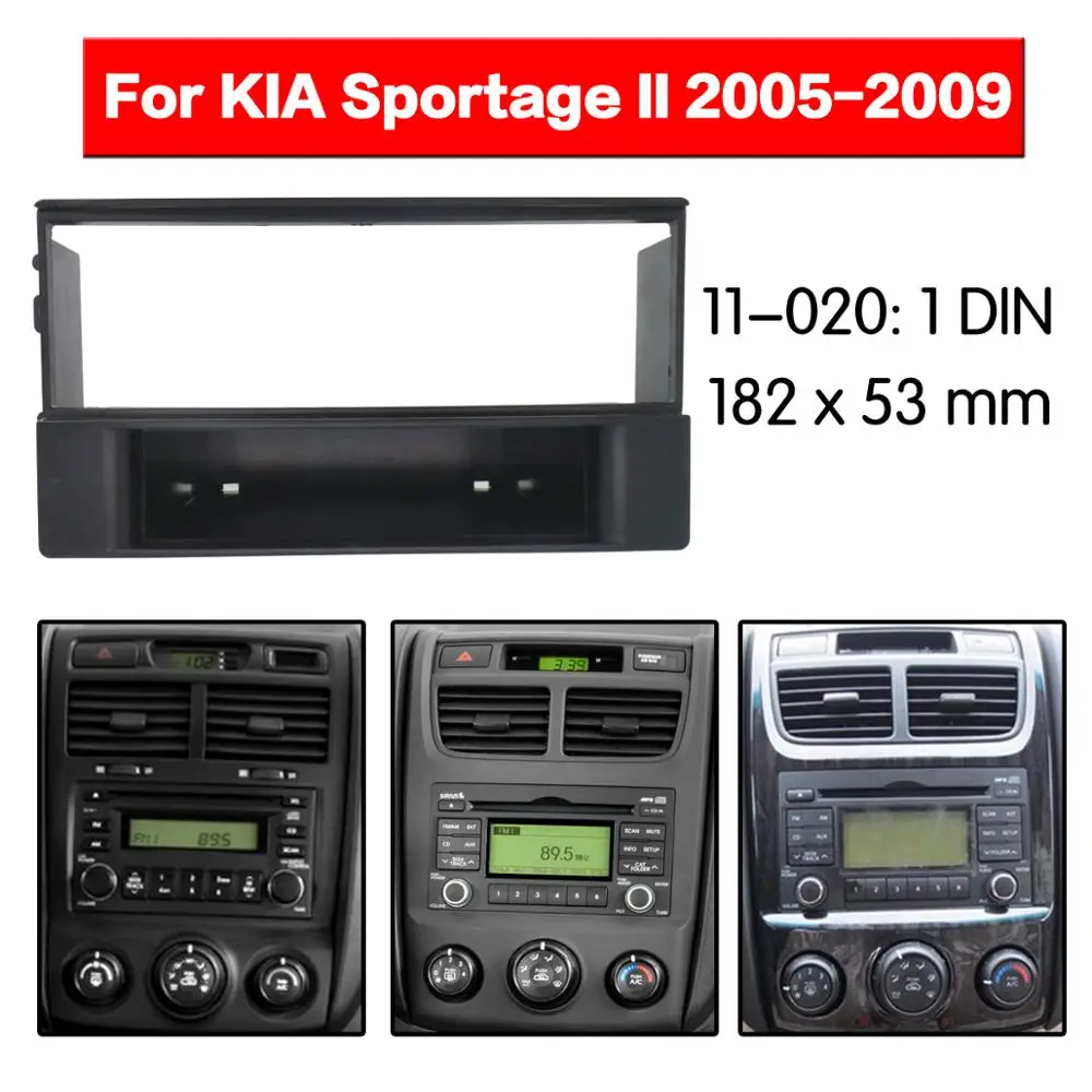 Стерео панель пластина автомобиля радио фасции объемного для KIA Sportage II 2005-2009 DVD переоборудование рамка