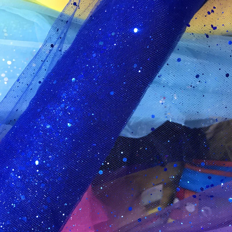 150 см X1yard/партия Яркая блестящая ткань для шитья детская одежда свадебные