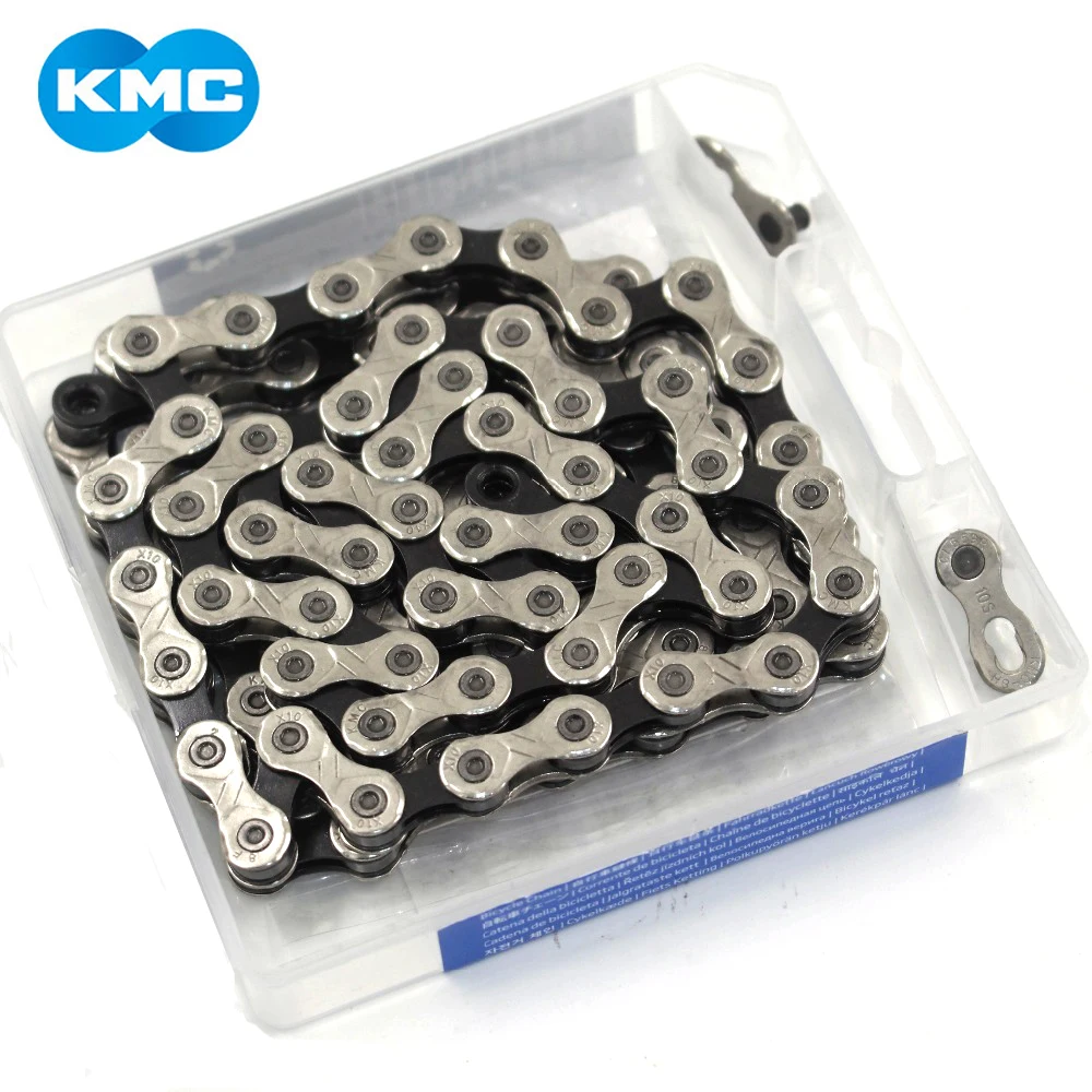 KMC X10 X10.93 MTB цепь для дорожного велосипеда 116л 10 цепь для скоростного велосипеда волшебная кнопка горный велосипед части с оригинальной коробкой